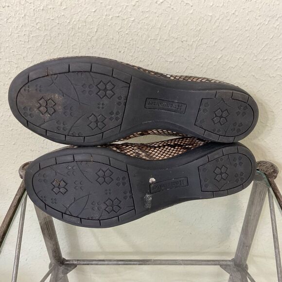 Naturalizer Gabby shoes women's 9.5 Reptile print ballet flats brown slip ons - Picture 8 of 9